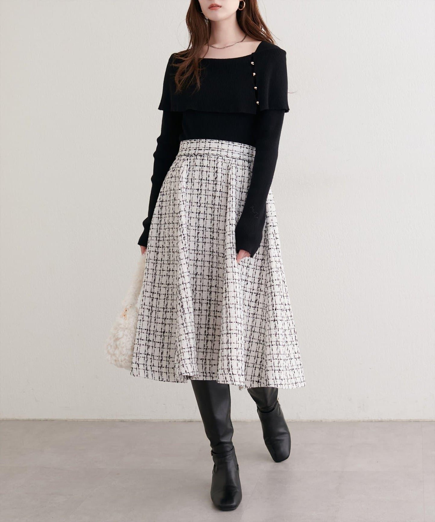 可選長度喇叭裙