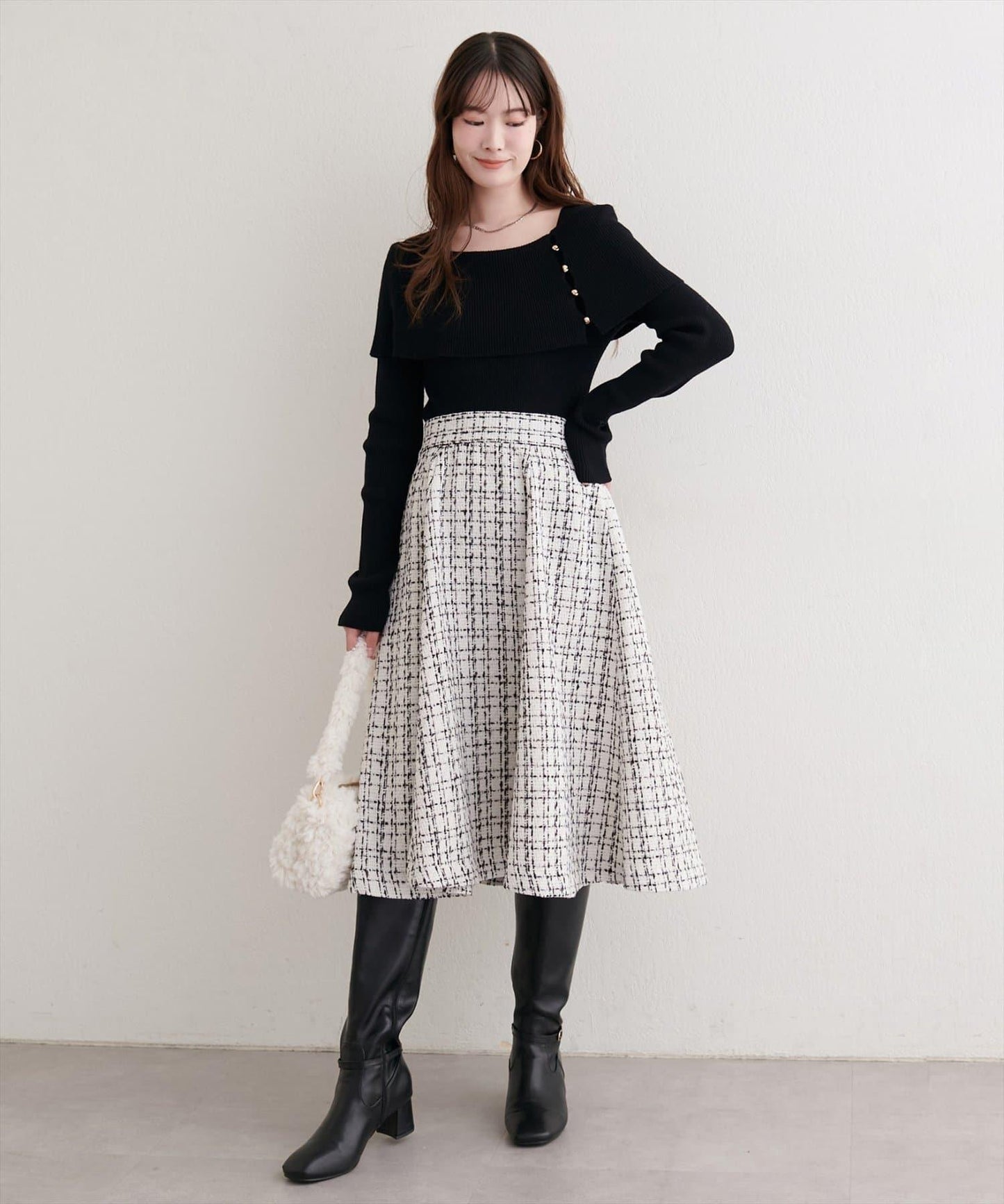 可選長度喇叭裙