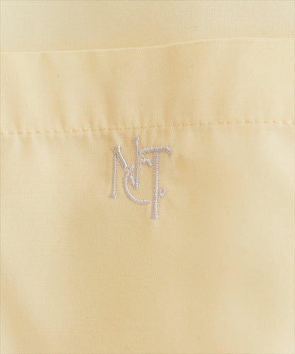 帶口袋刺繡寬鬆襯衫