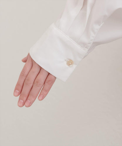 帶口袋刺繡寬鬆襯衫