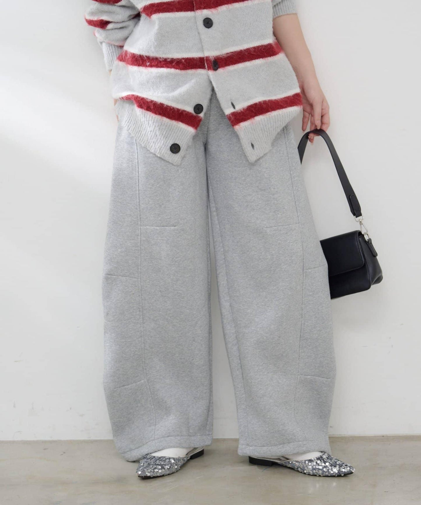 【加絨內裡！】弧形運動衛褲