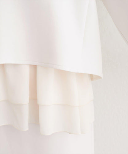 短款連帽衛衣+荷葉邊吊帶套裝