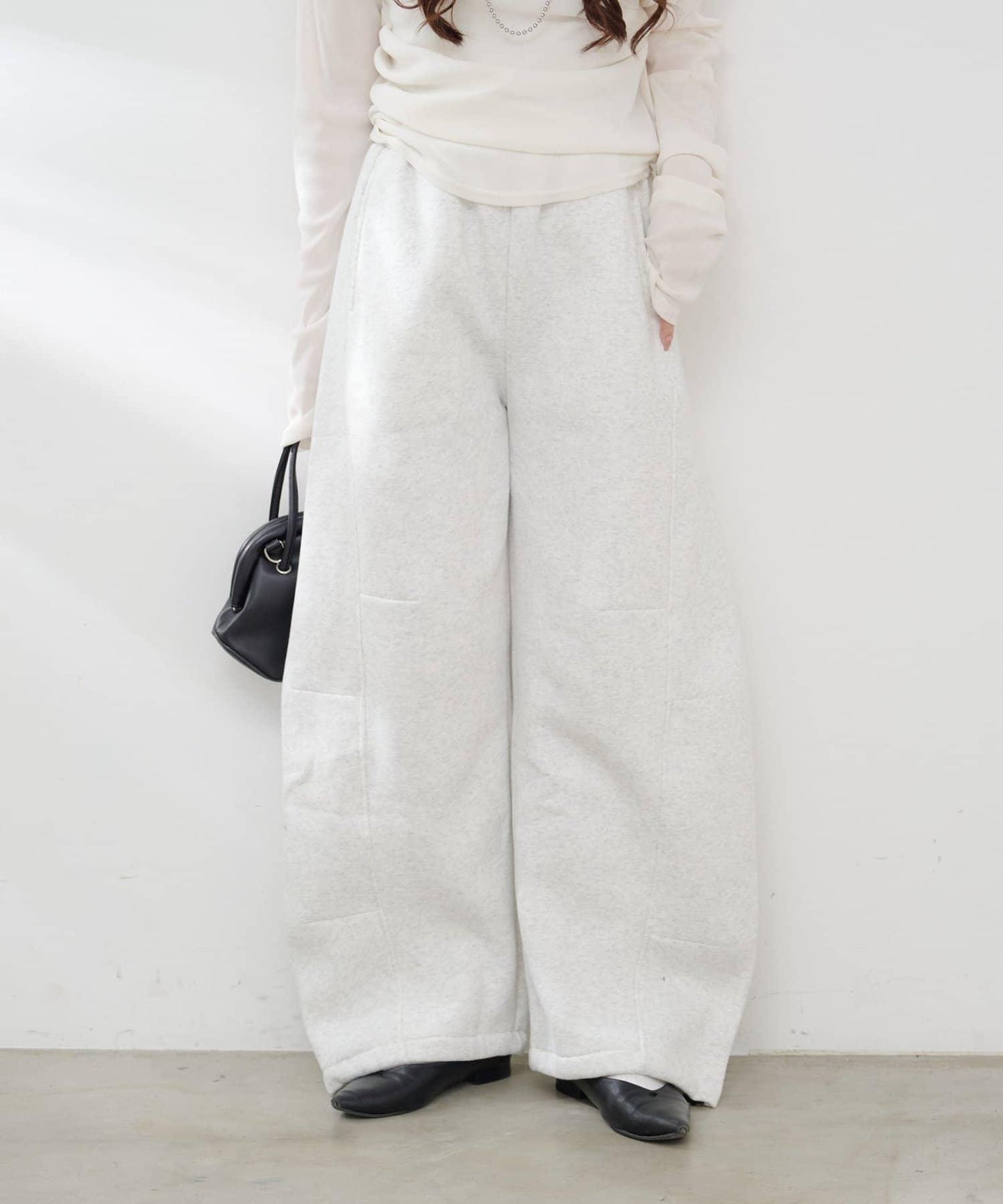 【加絨內裡！】弧形運動衛褲