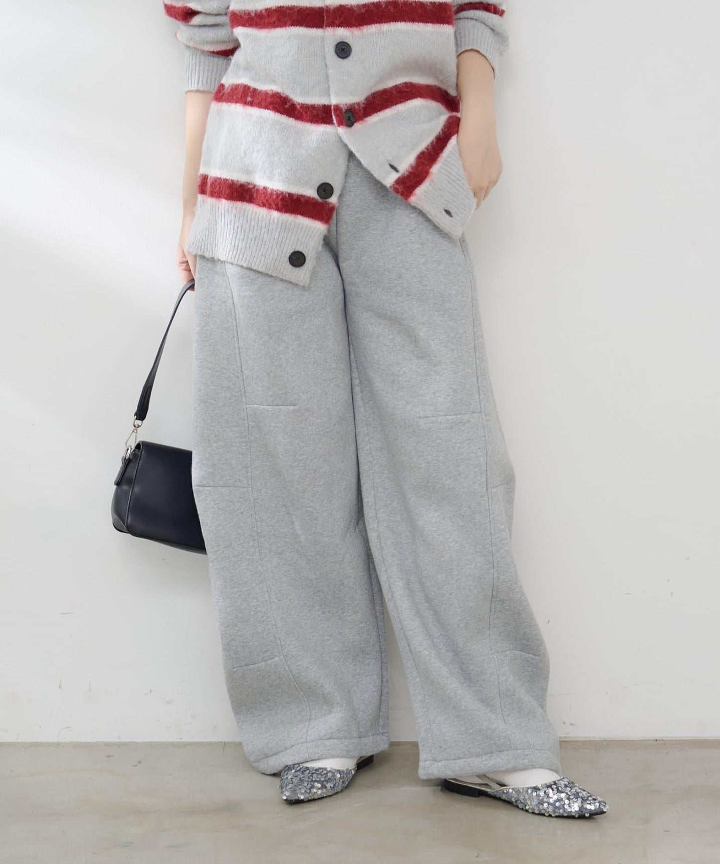 【加絨內裡！】弧形運動衛褲