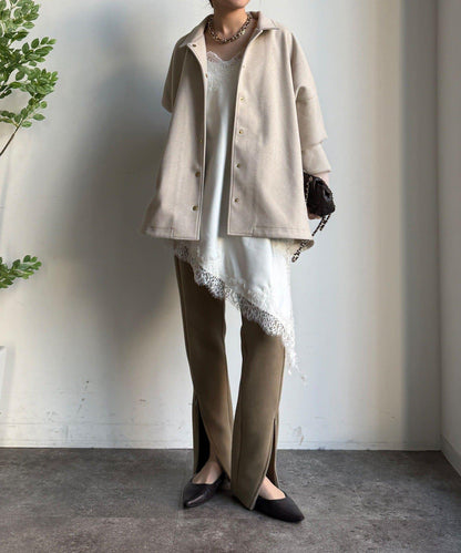 輕質羊毛呢襯衫夾克