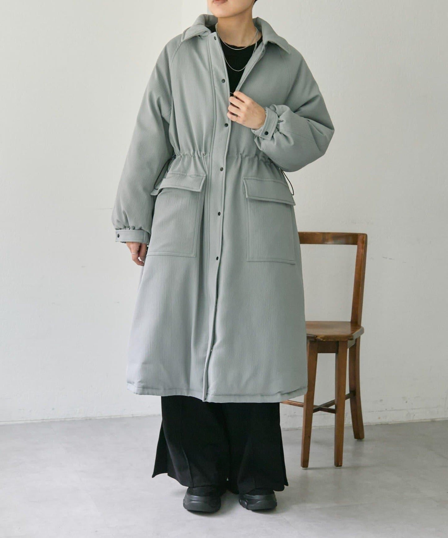 西川可變換廓形/可拆卸帽子/官網限定色回收羽絨長款【SUM1 STYLE(スミスタイル)】