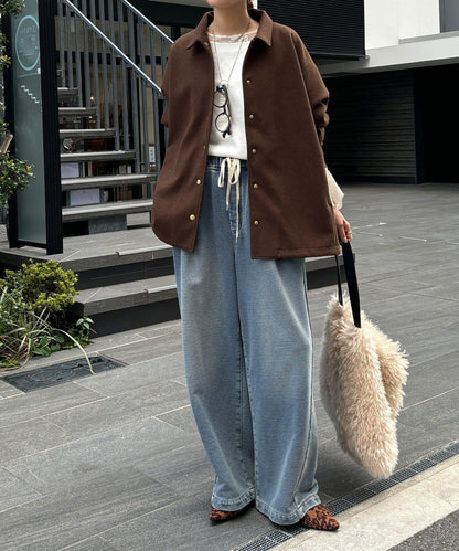 輕質羊毛呢襯衫夾克