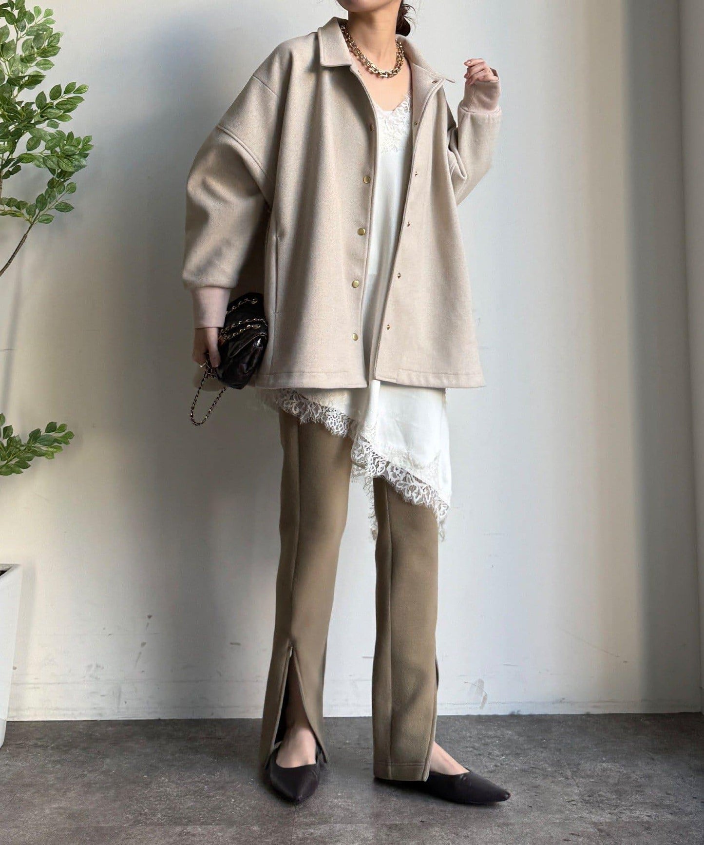 輕質羊毛呢襯衫夾克