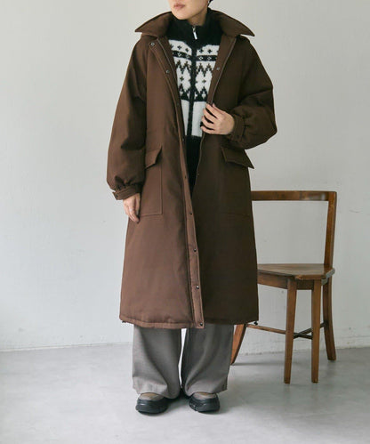 西川可變換廓形/可拆卸帽子/官網限定色回收羽絨長款【SUM1 STYLE(スミスタイル)】