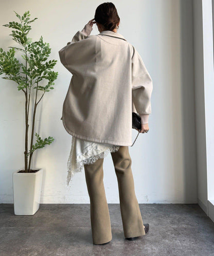 輕質羊毛呢襯衫夾克