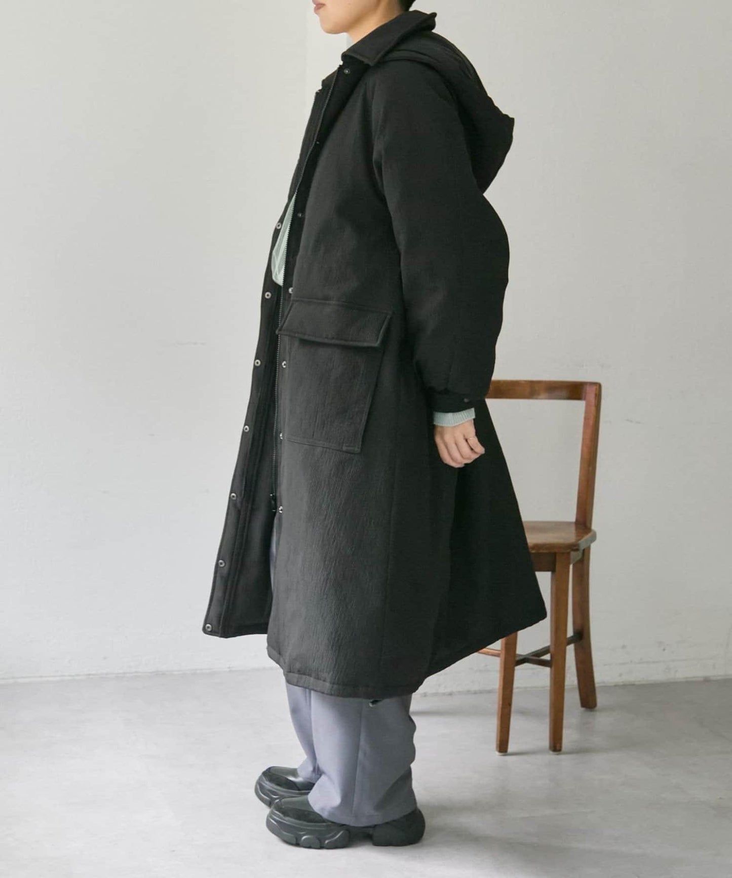 西川可變換廓形/可拆卸帽子/官網限定色回收羽絨長款【SUM1 STYLE(スミスタイル)】