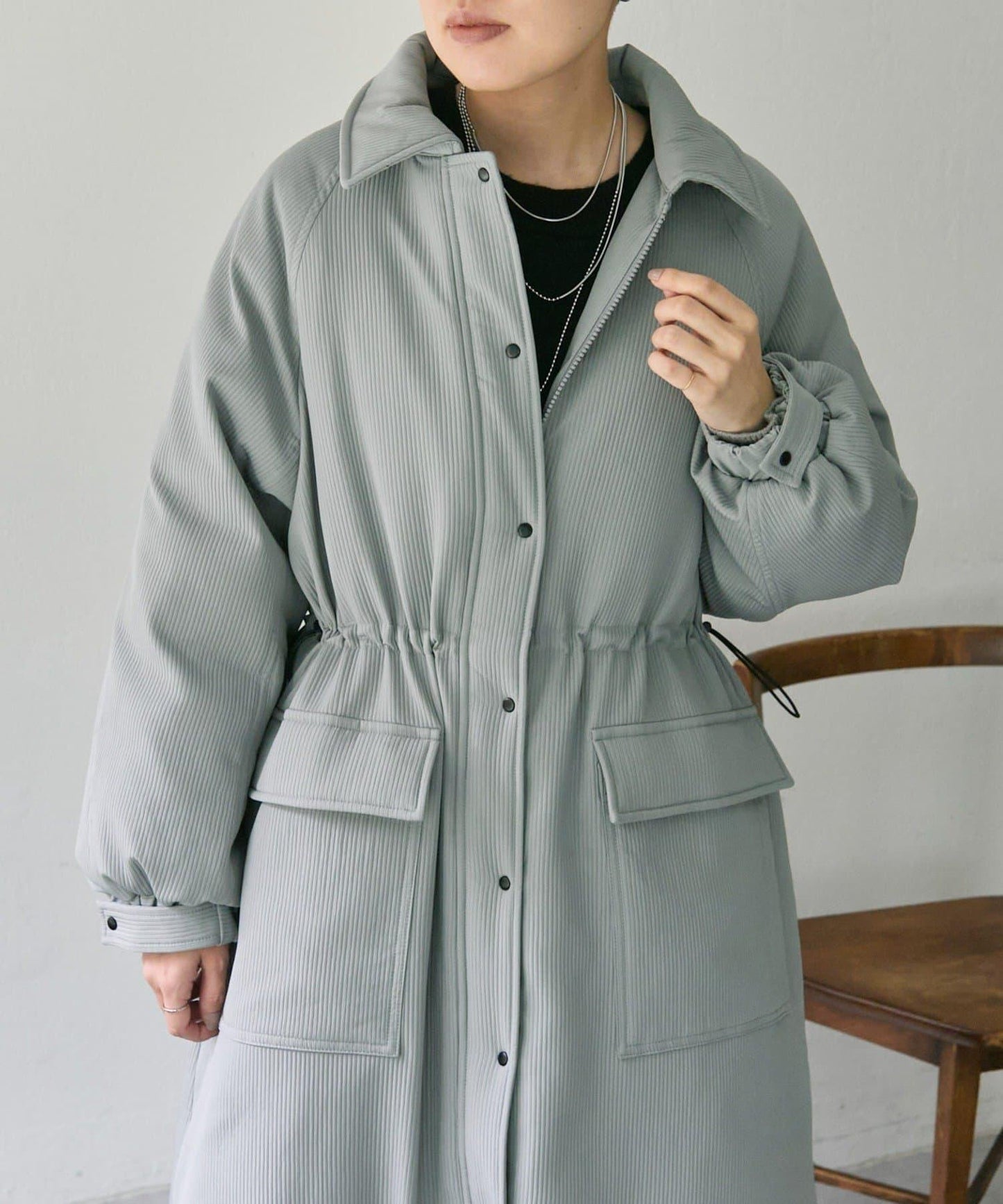 西川可變換廓形/可拆卸帽子/官網限定色回收羽絨長款【SUM1 STYLE(スミスタイル)】