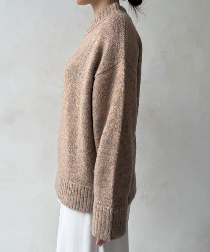 MIX長絨高領套頭衫