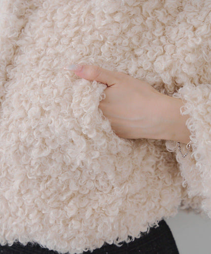 【可選兩種長度！】多功能蝴蝶結短絨夾克【官網！】