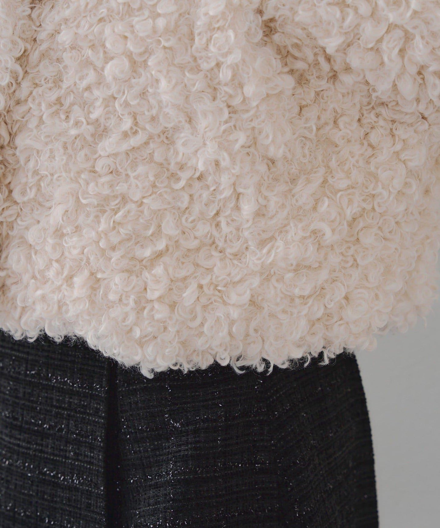 【可選兩種長度！】多功能蝴蝶結短絨夾克【官網！】