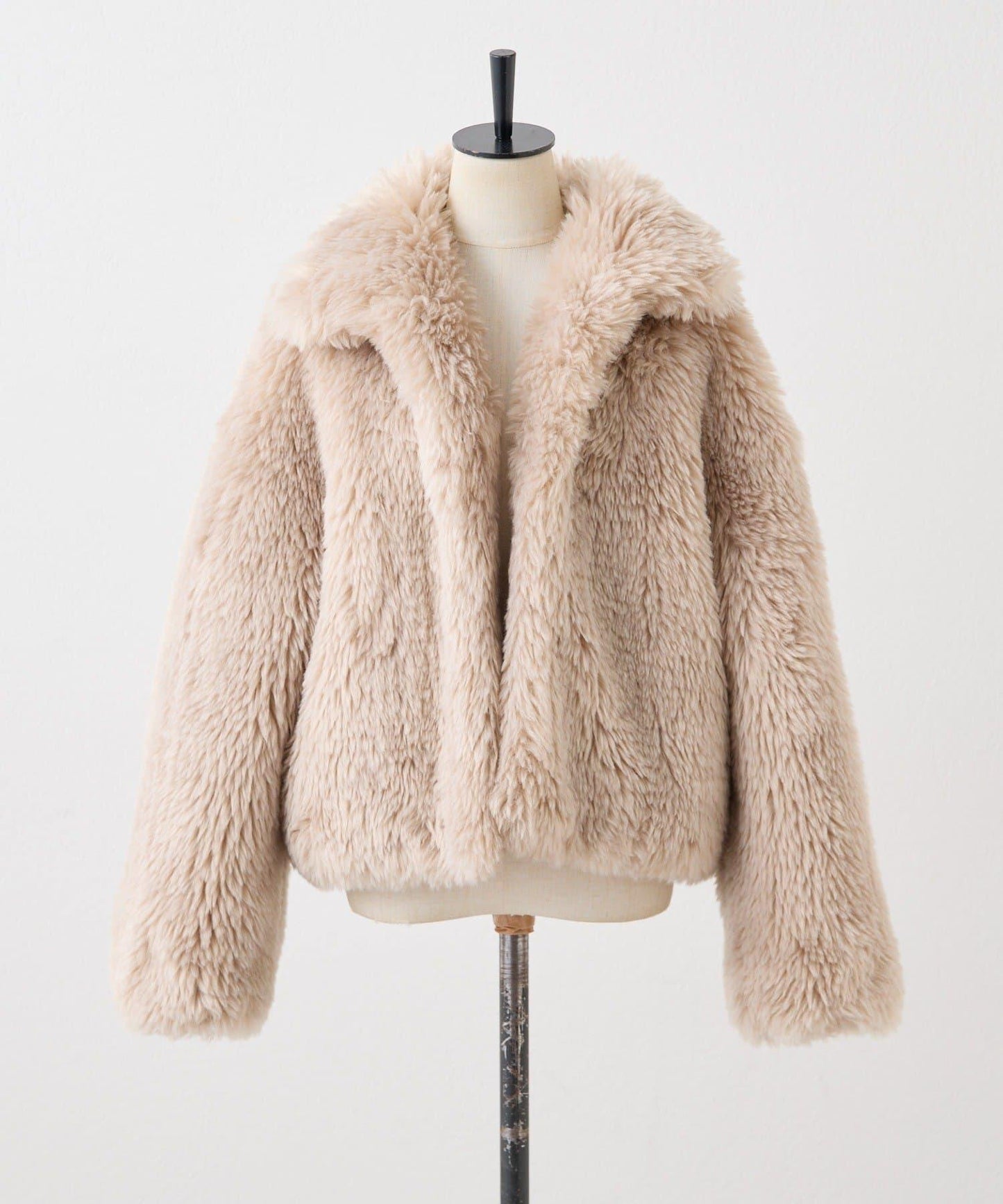 帶內襯/短款仿托斯卡納皮草夾克/毛絨外套【SUM1 STYLE(スミスタイル)】