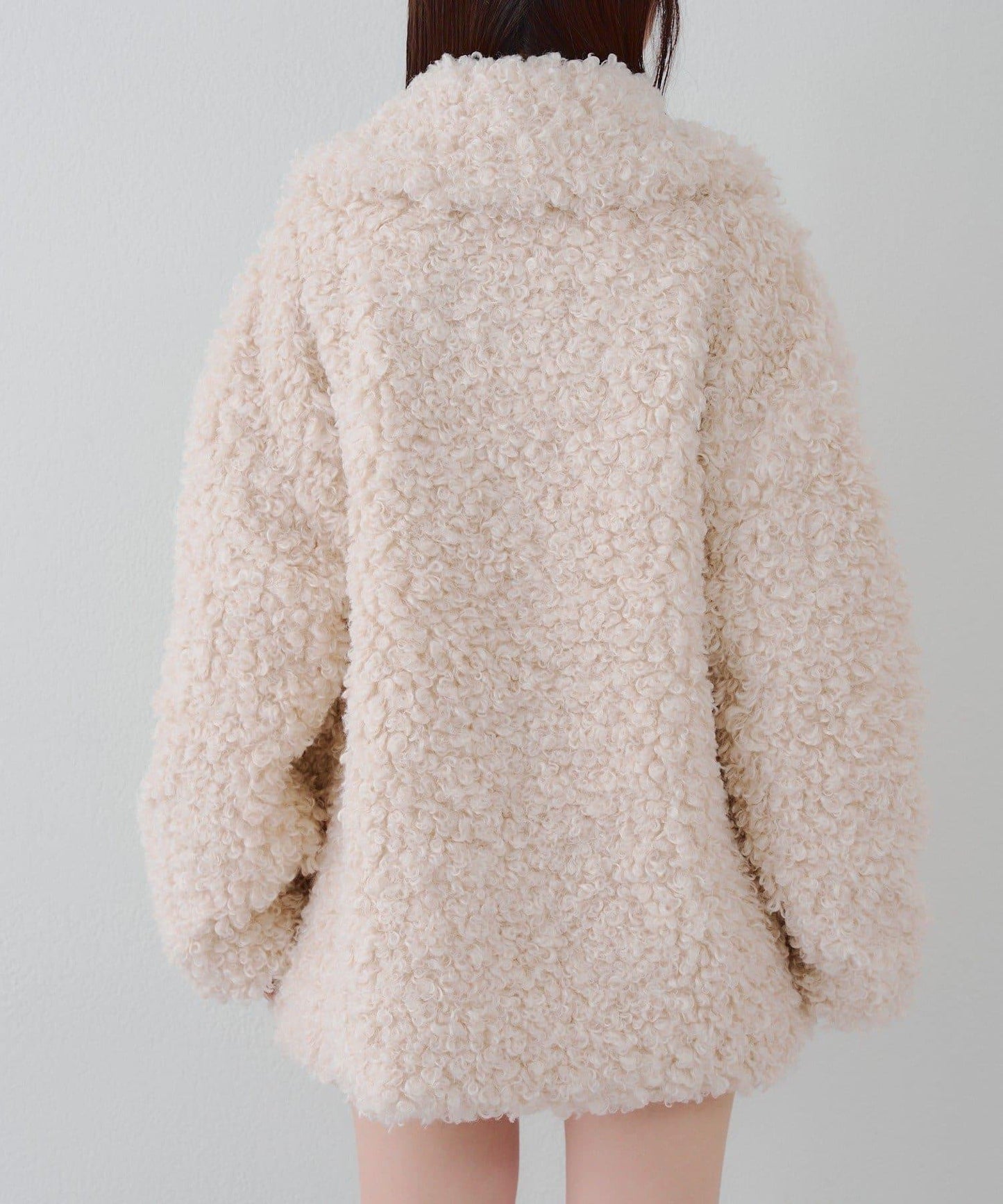 【可選兩種長度！】多功能蝴蝶結短絨夾克【官網！】