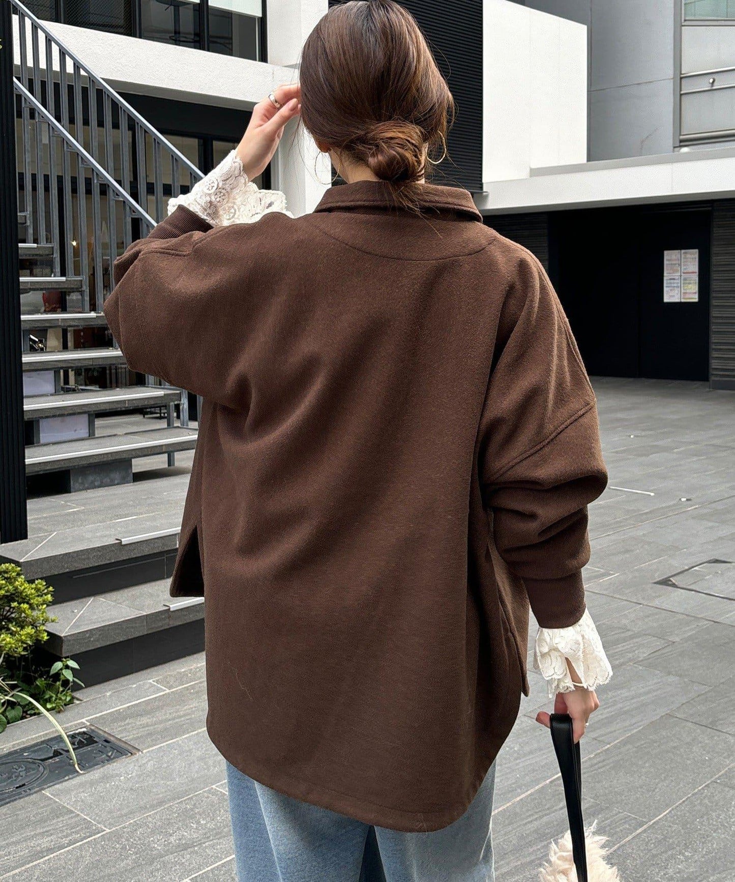 輕質羊毛呢襯衫夾克