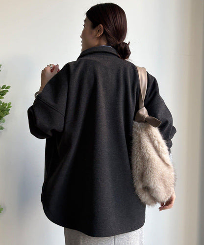 輕質羊毛呢襯衫夾克