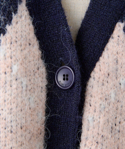 菱格針織開衫【SUM1 STYLE】