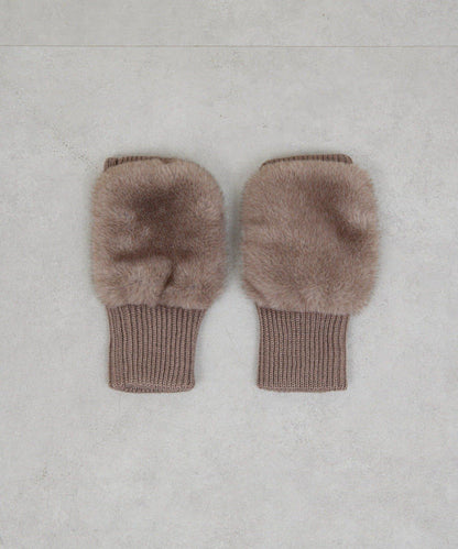 仿皮草手部保暖套