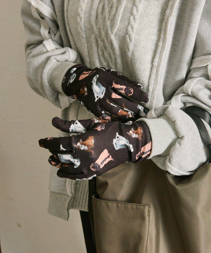 【CRISPINO VALENTINO】全印花手套