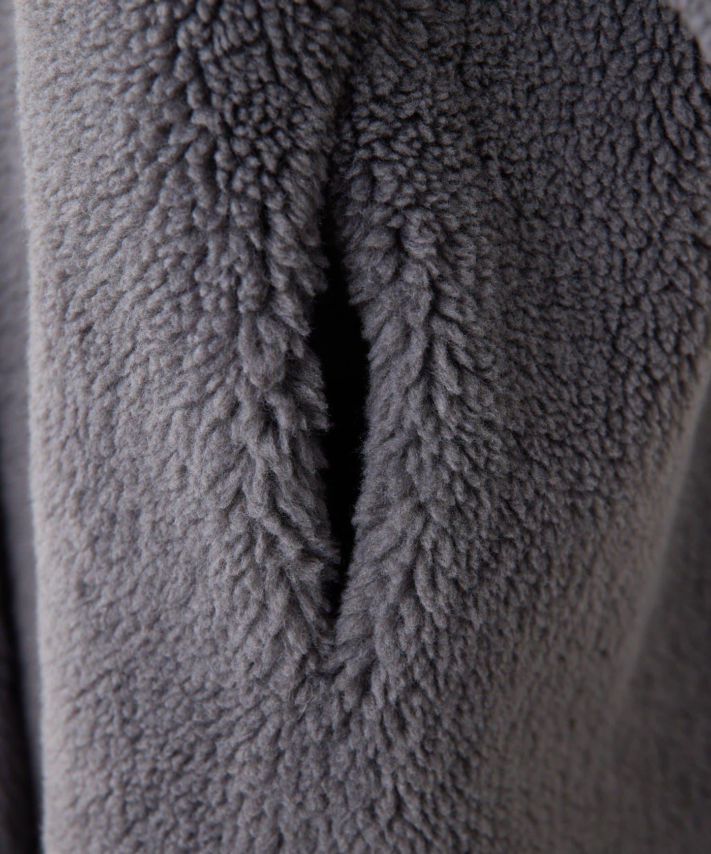 無領羊羔絨長款大衣【SUM1 STYLE(スミスタイル)】