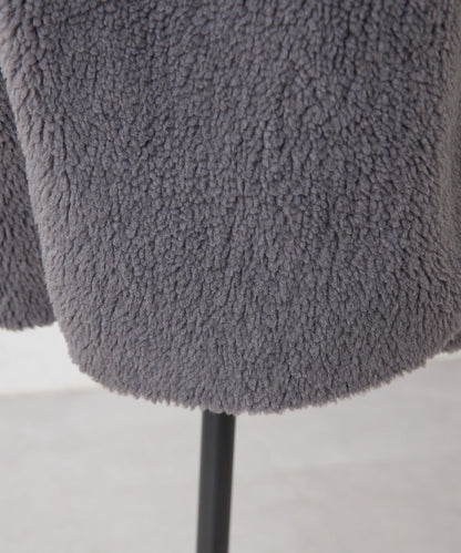 無領羊羔絨長款大衣【SUM1 STYLE(スミスタイル)】