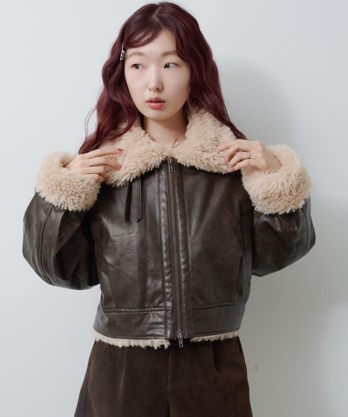 羊羔絨飛行夾克