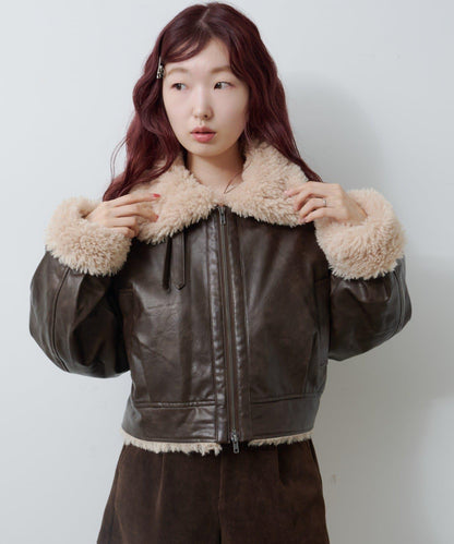 羊羔絨飛行夾克