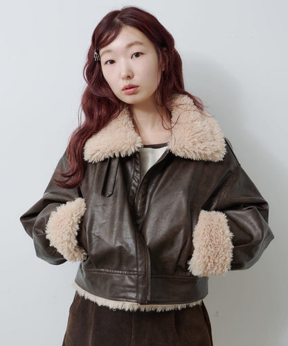 羊羔絨飛行夾克