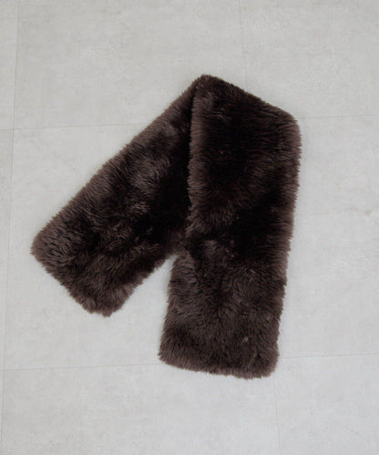 【2秒即可佩戴！】環保仿皮草交叉圍巾