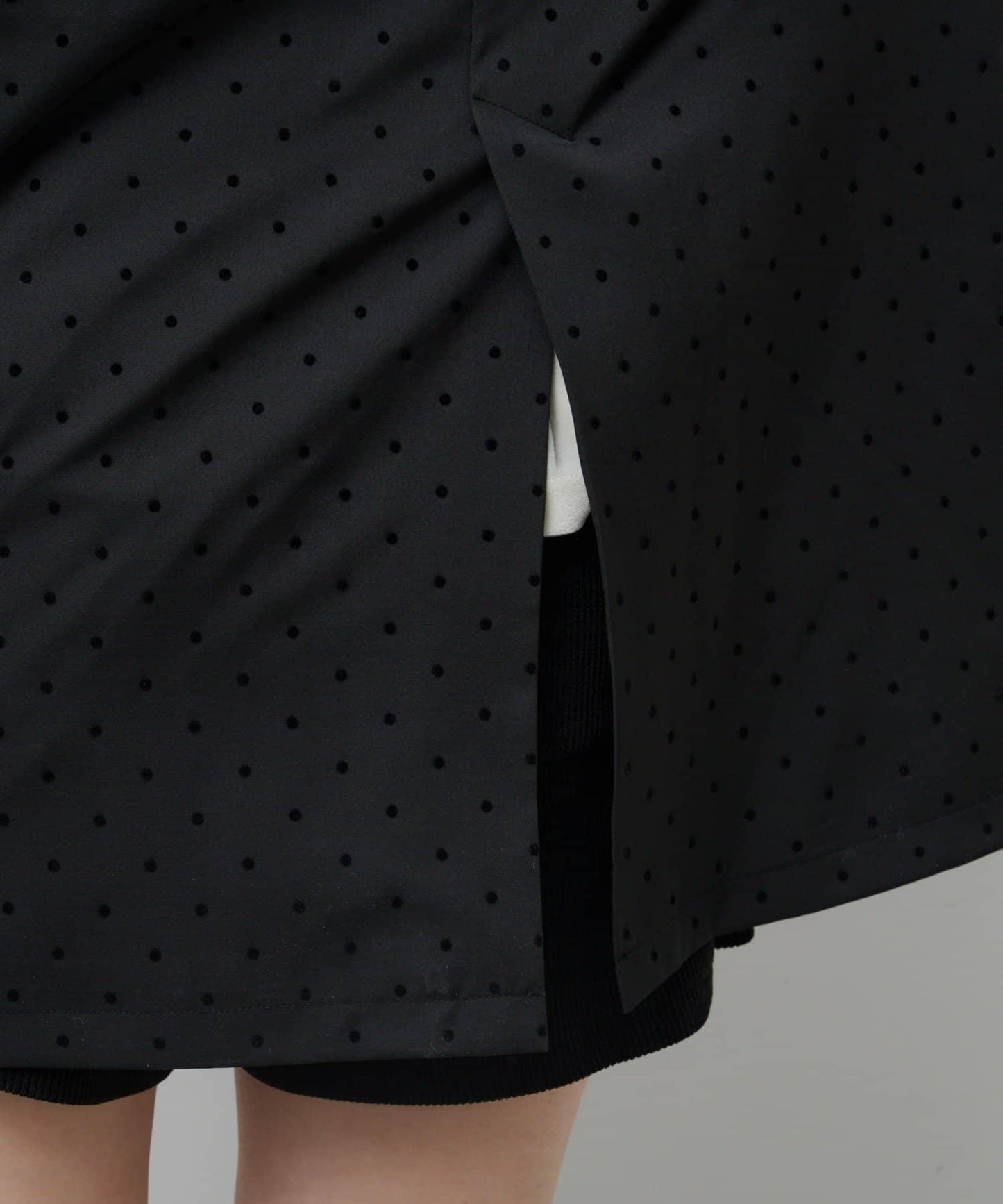 波點緞面西裝外套