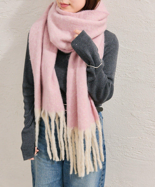 彩色流蘇圍巾