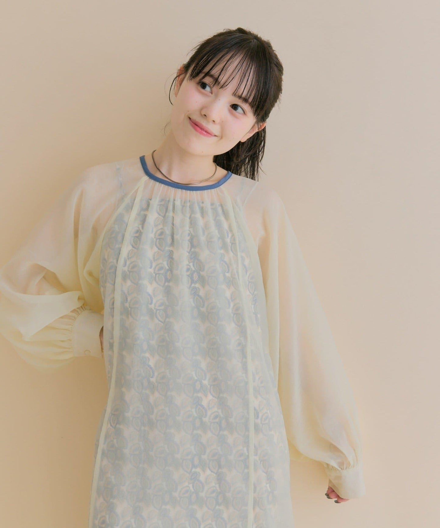 11/1（週六）12:00開始！【數量限定】【森川企畫】透視疊穿連衣裙套裝