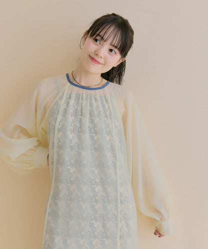 11/1（週六）12:00開始！【數量限定】【森川企畫】透視疊穿連衣裙套裝