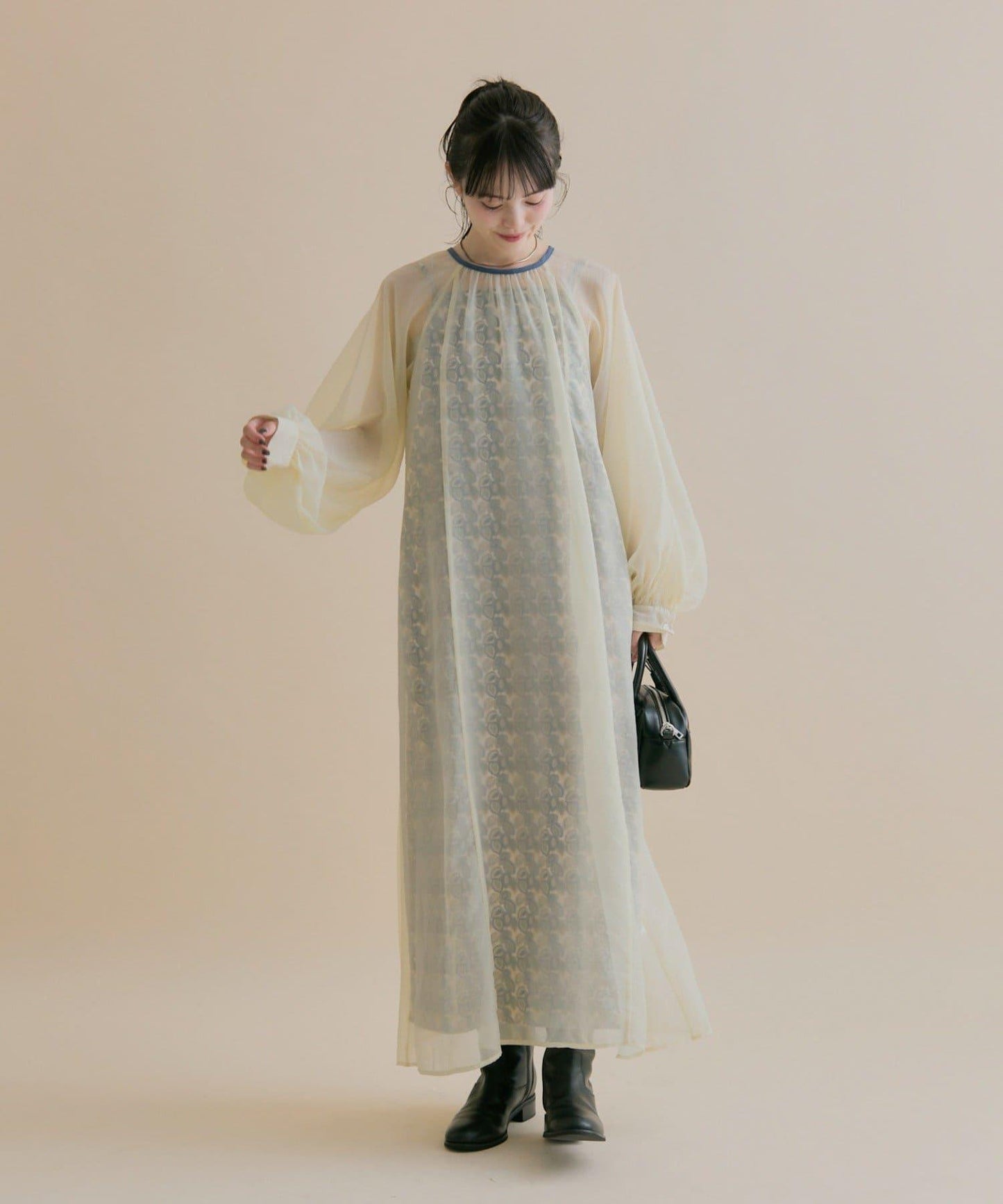 11/1（週六）12:00開始！【數量限定】【森川企畫】透視疊穿連衣裙套裝