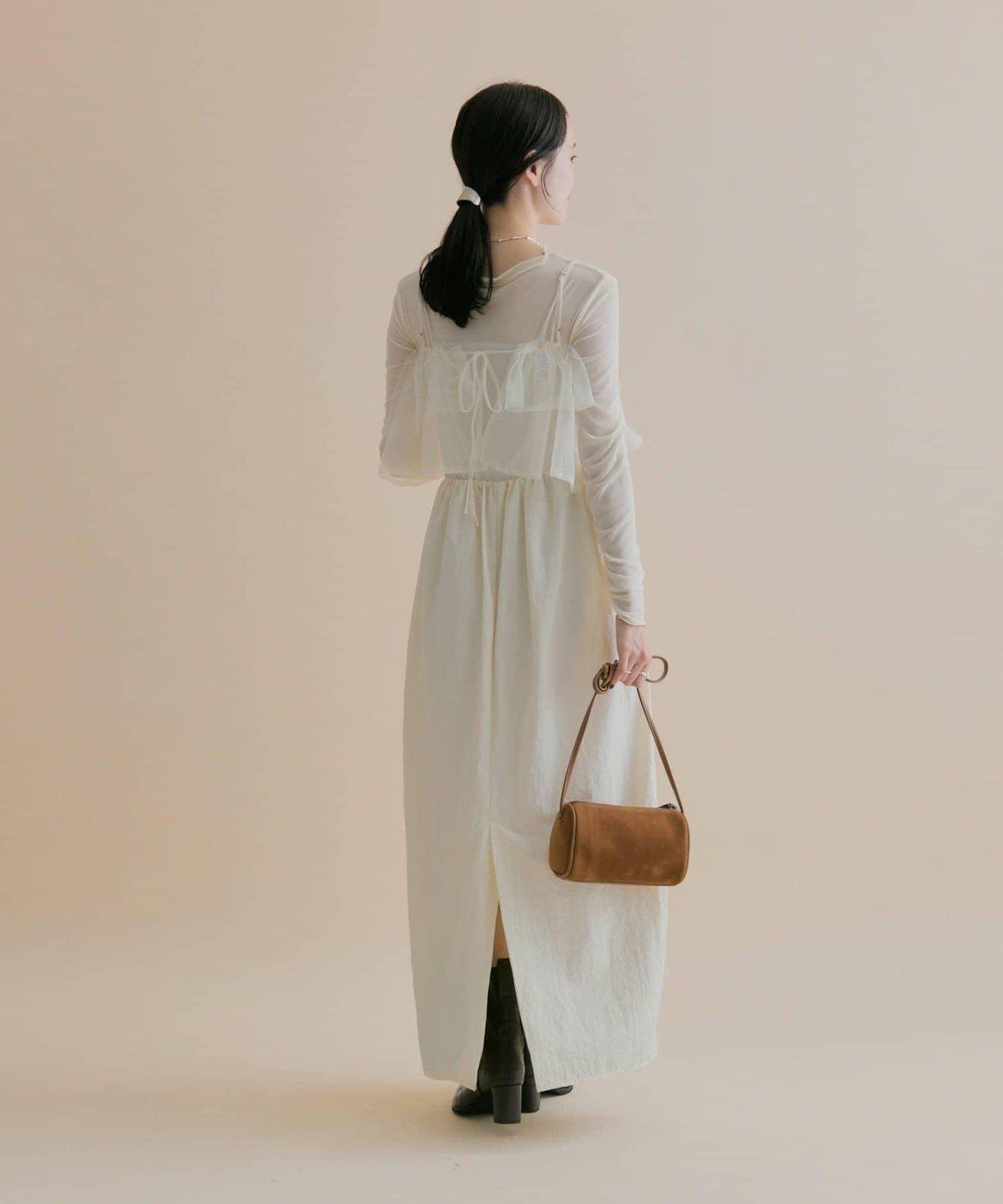 11/1（週六）12:00開始！【數量限定】【森川企畫】網紗吊帶連衣裙套裝