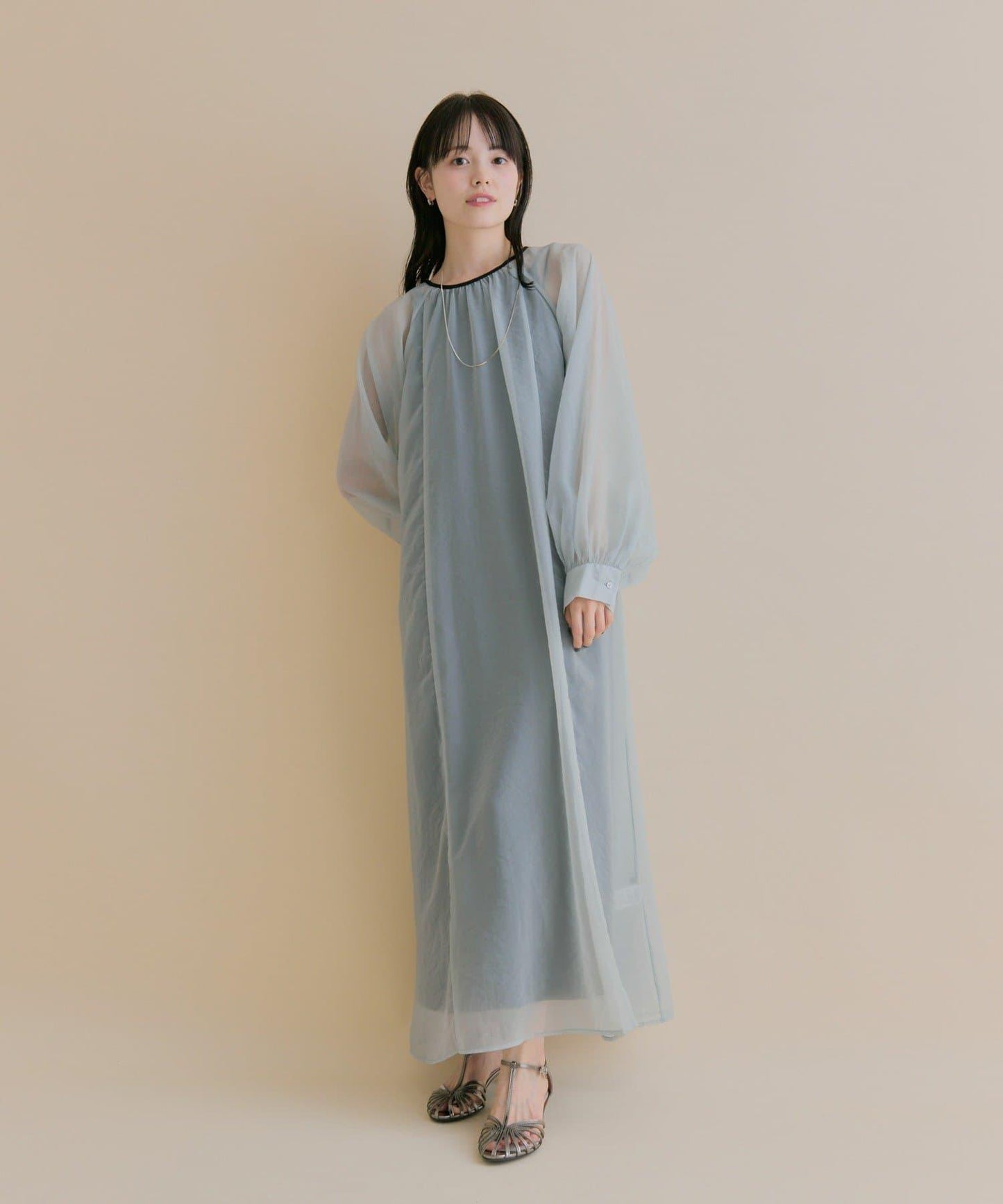 11/1（週六）12:00開始！【數量限定】【森川企畫】透視疊穿連衣裙套裝