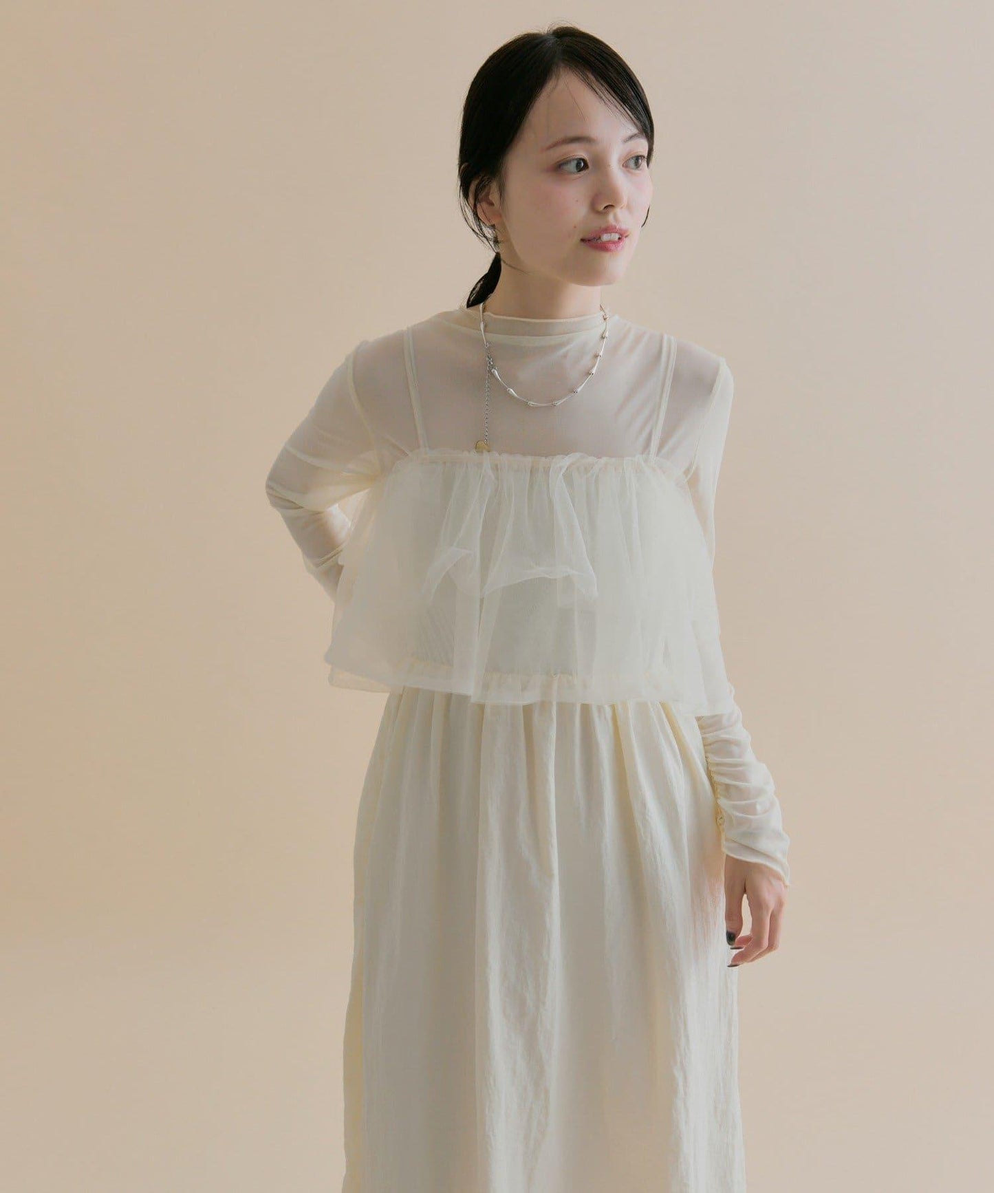 11/1（週六）12:00開始！【數量限定】【森川企畫】網紗吊帶連衣裙套裝