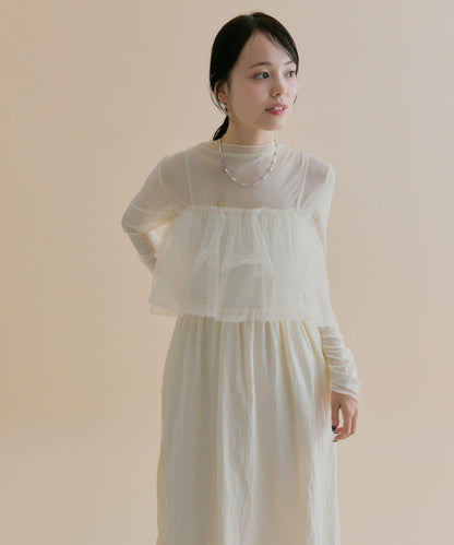 11/1（週六）12:00開始！【數量限定】【森川企畫】網紗吊帶連衣裙套裝