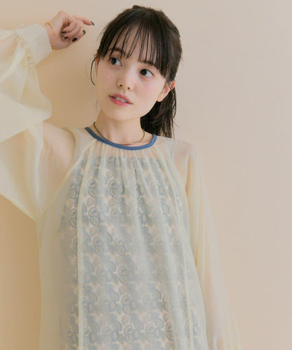 11/1（週六）12:00開始！【數量限定】【森川企畫】透視疊穿連衣裙套裝