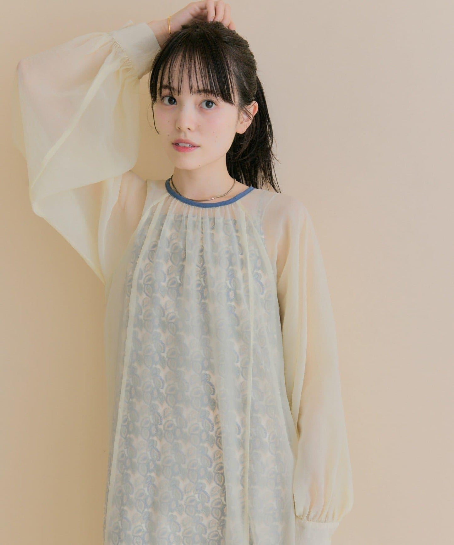 11/1（週六）12:00開始！【數量限定】【森川企畫】透視疊穿連衣裙套裝