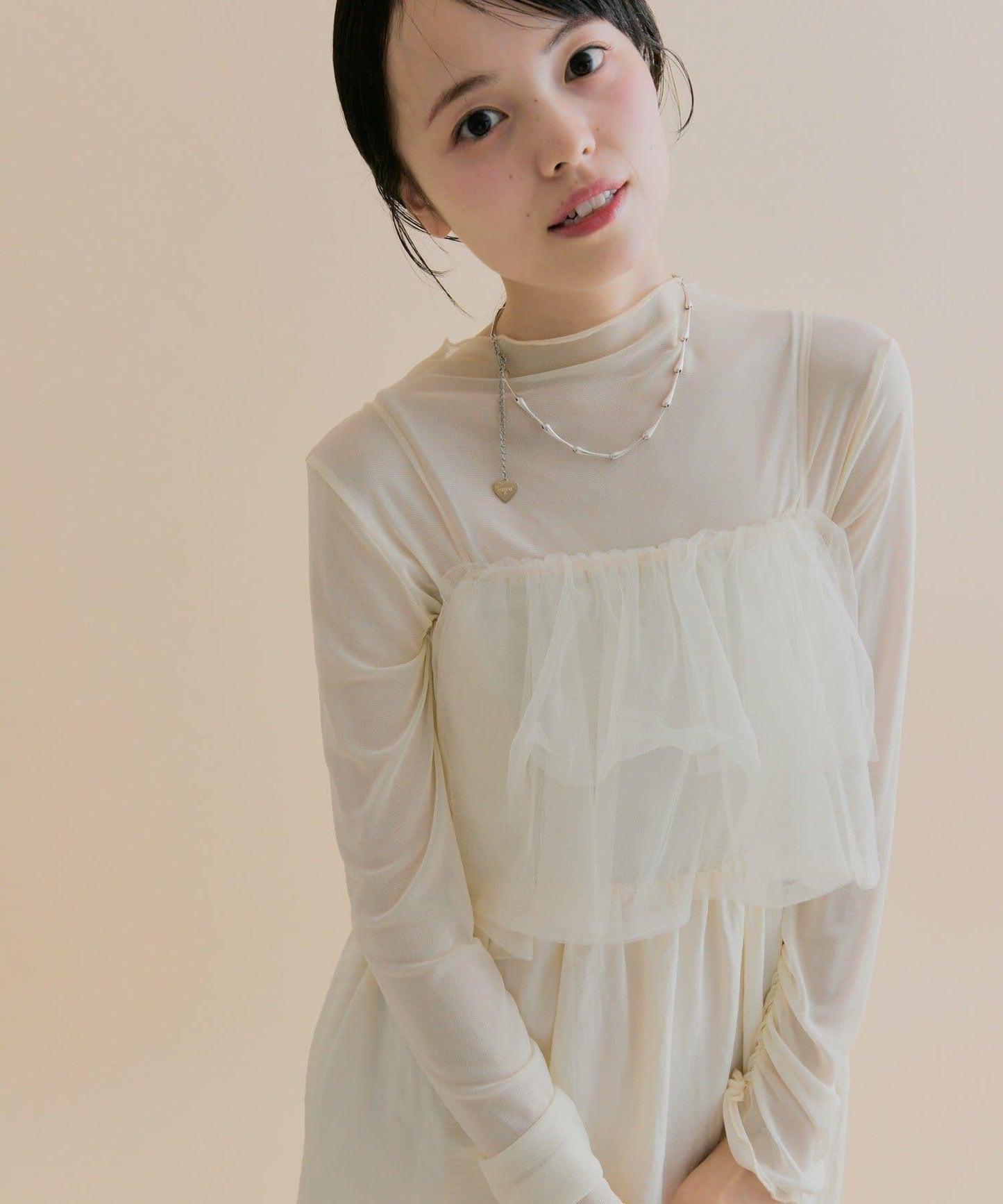 11/1（週六）12:00開始！【數量限定】【森川企畫】網紗吊帶連衣裙套裝