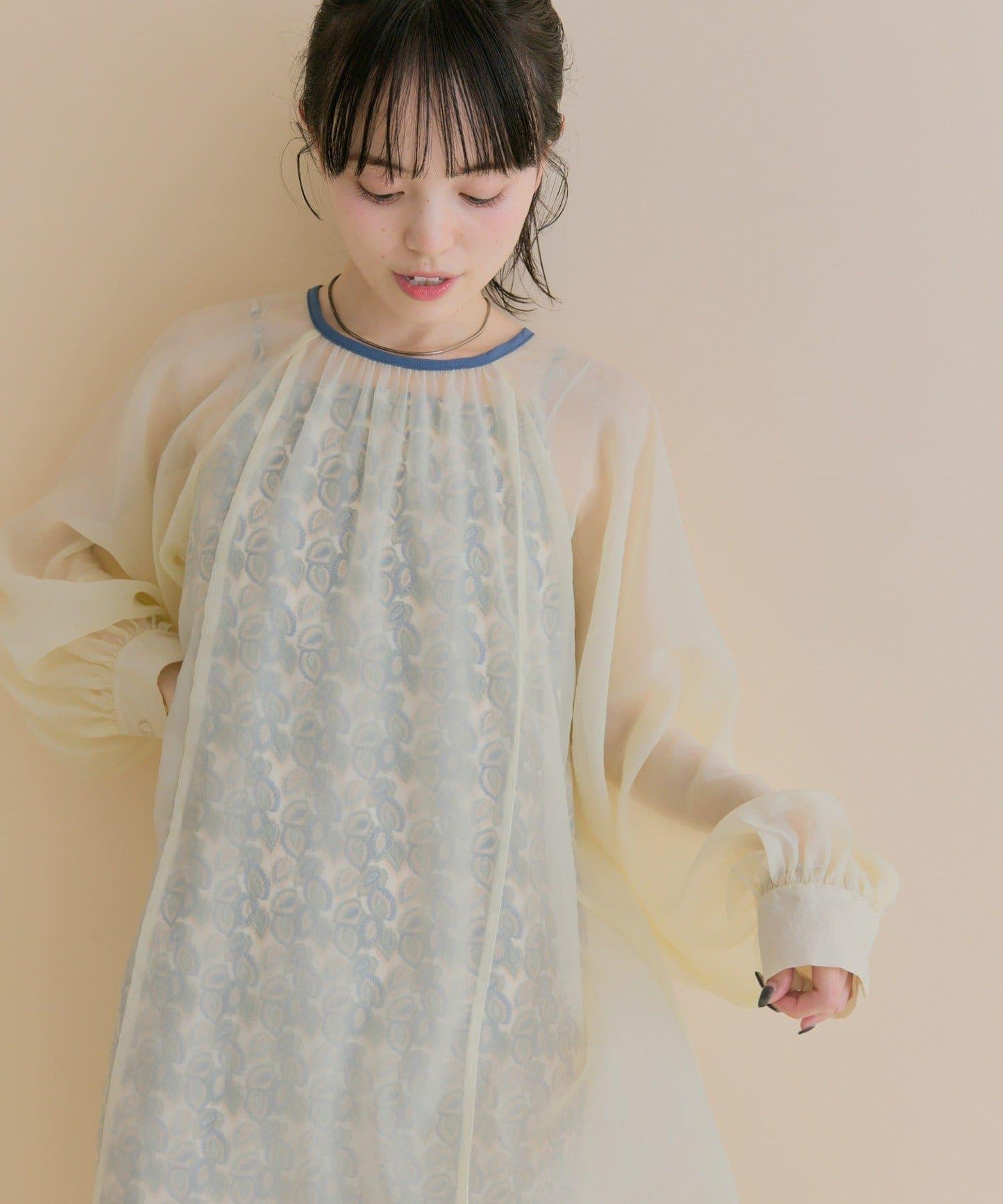 11/1（週六）12:00開始！【數量限定】【森川企畫】透視疊穿連衣裙套裝