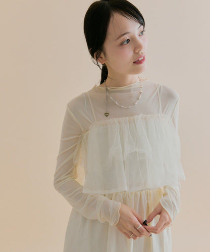 11/1（週六）12:00開始！【數量限定】【森川企畫】網紗吊帶連衣裙套裝