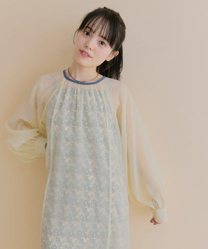 11/1（週六）12:00開始！【數量限定】【森川企畫】透視疊穿連衣裙套裝