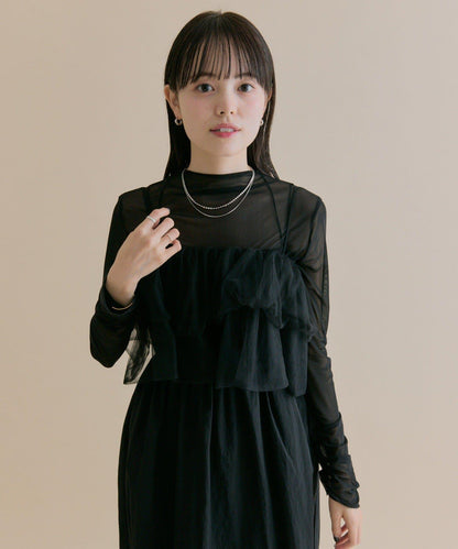 11/1（週六）12:00開始！【數量限定】【森川企畫】網紗吊帶連衣裙套裝