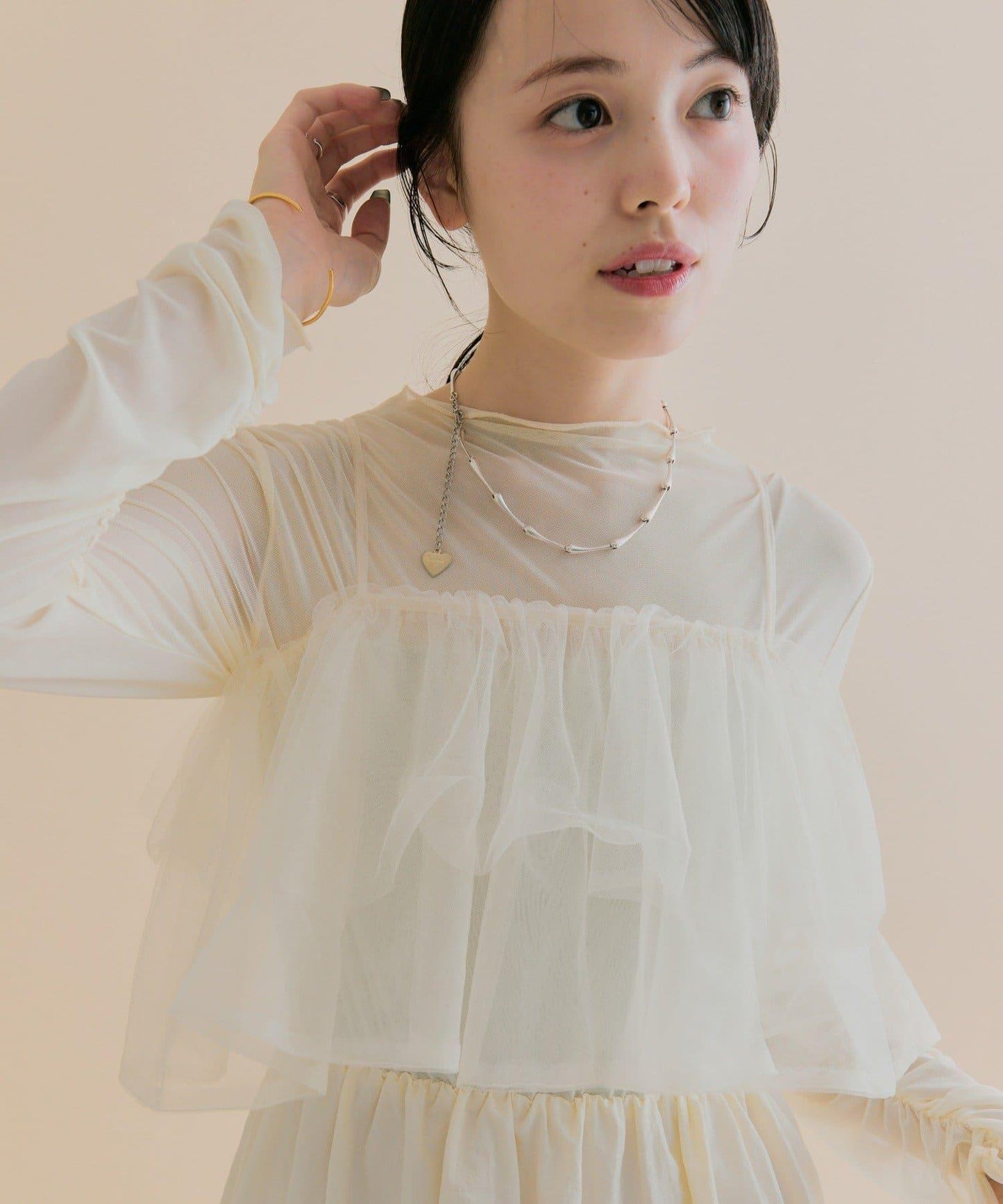 11/1（週六）12:00開始！【數量限定】【森川企畫】網紗吊帶連衣裙套裝