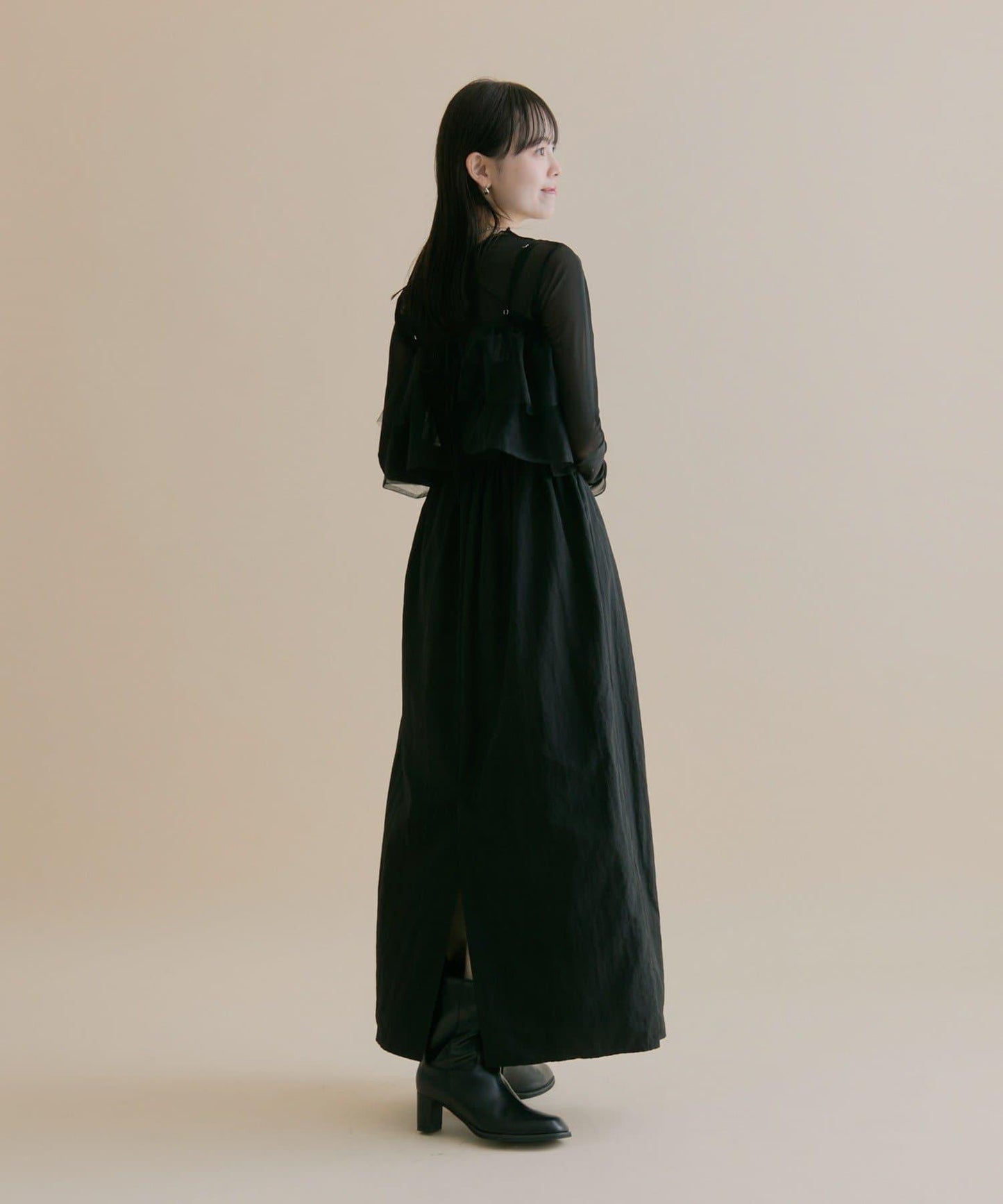 11/1（週六）12:00開始！【數量限定】【森川企畫】網紗吊帶連衣裙套裝